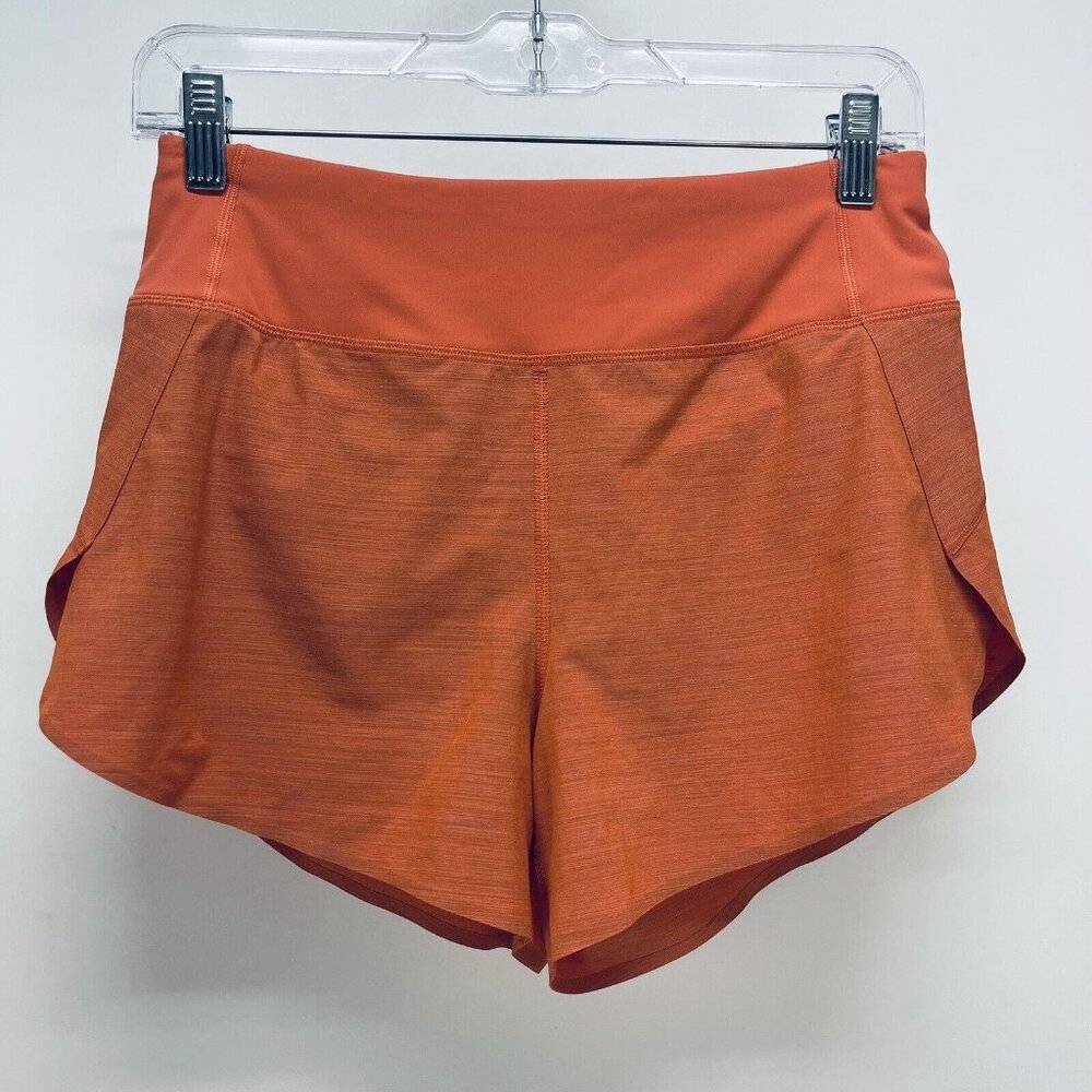Athleta Shorts Size XS Women’s Space Dye Orange Run With It Textured 3.5’’ - Picture 2 of 10